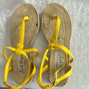 Jack rogers yellow sandals